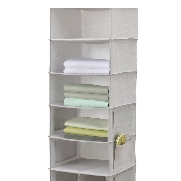 Ikea Bladdrare Hanging clothing storage with 7 compartments gray patterned - Picture 2 of 9